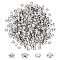 DICOSMETIC 400Pcs 4 Style Flower Cup Shape Bead Muiti-Petal Bead Caps Apetalous Bead Caps Star Shape End Caps Stainless Steel Flower Bead Cap Spacers for Earring Bracelet Necklace Jewelry Making