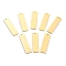 304 Stainless Steel Pendants, Manual Polishing, Stamping Blank Tag, Laser Cut, Rectangle, Golden, 34x9x1mm, Hole: 1.2mm