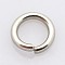 Tarnish Resistant 304 Stainless Steel Open Jump Rings, Stainless Steel Color, 6x1mm, 18 Gauge, Inner Diameter: 4mm