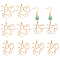 Brass Pendants, Branch, Golden, 35x33x2mm, Hole: 2x3mm, 10pcs/box