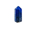 Pointed Tower Natural Lapis Lazuli Healing Stone Wands, for Reiki Chakra Meditation Therapy Decoration, Hexagonal Prism, 15x15x35mm