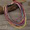 Bohemian Style Imitation Leather Cord Multi Layered Necklaces, Colorful, 17.72 inch(45cm)