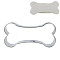 Tarnish Resistant 304 Stainless Steel Cookie Cutters, Cookies Moulds, DIY Biscuit Baking Tool, Bone, Stainless Steel Color, 77x35x17.5mm