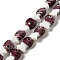 Handmade Lampwork Beads Strands, Fish, Brown, 20~21x12~12.5x7.5~10.5mm, Hole: 1.2mm, about 20pcs/strand, 16.26 inch(41.3cm)