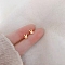 Alloy Earrings for Women, with 925 Sterling Silver Pin, Rabbit, 14.5mm
