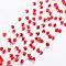 Natural Carnelian Beads, Rose, 8x6~7mm, Hole: 1mm