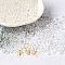 Transparent Colours Glass Seed Beads, Rondelle, Clear, 6/0, 4x3mm, Hole: 1.4mm, about 5700pcs/pound