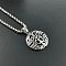 Stainless Steel Tree of Life Pendant Vintage Punk Hip-hop Tide Men Necklaces, Stainless Steel Color