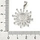 Латунные микро проложить кубического циркония подвески KK-S049-02P-3