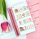 4 комплект акриловых закладок-подвесок ко Дню учителя DIY-GL0004-27B-6