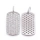 Латунные микро проложить кубического циркония подвески ZIRC-L070-42P-2