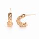 Серьги-кольца из латуни KK-R117-026-NF-3