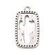 Латунные микро проложить кубического циркония подвески KK-L229-059P-1