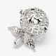 Полый круглый с подвесками из латуни с крышкой KK-J297-10P-NR-1
