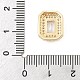 Латунные микро проложить кубического циркония слайд подвески ZIRC-I068-09G-4