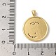 Подвески из латуни с покрытием из прозрачного кубического циркония KK-Z056-24G-3
