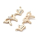 Латунные прозрачные подвески из кубического циркония KK-G523-09G-2