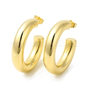 Круглые серьги-гвоздики из латуни EJEW-H092-03G