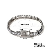 Великолепные латунные браслеты-цепочки с фианитами TI3950-2