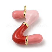 Латунь эмаль подвески KK-E093-03G-Z