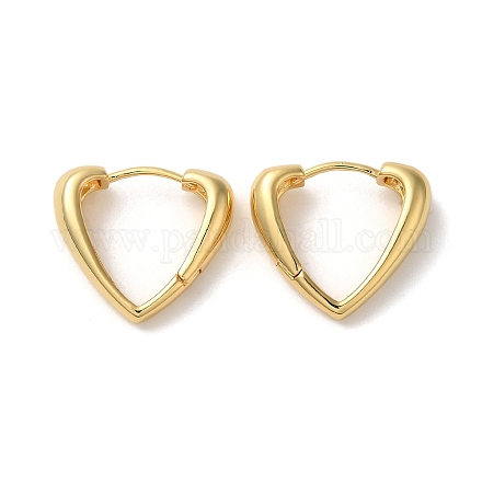 Серьги-кольца из латуни с покрытием стойки EJEW-L224-63G-1