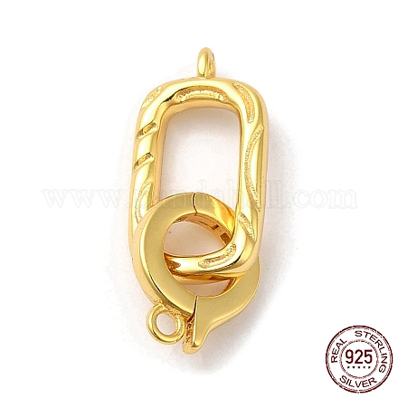 Покрытие стойки 925 застежка из стерлингового серебра STER-G038-07G-1