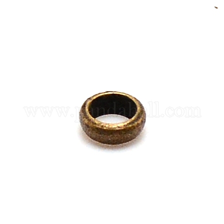 Зажимные бусины из латуни KK-WH0047-10A-05-1