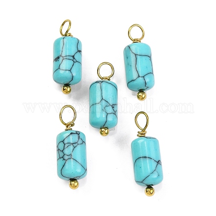 Подвески из синтетической бирюзы STAS-H221-04G-07-1