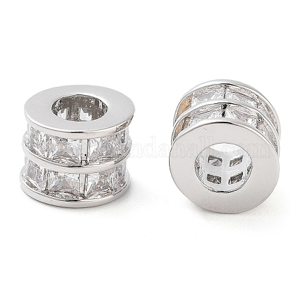 Латунные микропаве из прозрачного кубического циркония KK-U028-20P-1