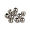 Non-Tarnish 304 Stainless Steel Beads, Round, Stainless Steel Color, 5x4mm, Hole: 2mm
