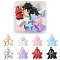 16Pcs 8 Style Spray Painted Alloy Enamel Pendants, Cadmium Free & Lead Free & Nickle Free, Ghost Charm, Mixed Color, 19.5x17.5x12.5mm, Hole: 1.8mm, 2pcs/style