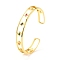 Lighting Bolt Hollow Carved Cubic Zirconia Cuff Bangle, Real 18K Gold Plated Brass Flat Open Bangle for Women, Cadmium Free & Lead Free, Colorful, Inner Diameter: 2-1/4 inch(5.84cm)