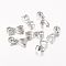 Brass Ice Pick Pinch Bails, Platinum Color, Size: 10mm long, 5.5mm wide, 3mm thick, 4mm inner long, 3.5mm inner wide, Pin: 0.8mm