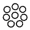 Aluminum Quick Link Connectors, Twisted Round Ring, Black, 24~24.5x3.5~4mm, Inner Diameter: 17~17.5mm