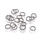 Tarnish Resistant 304 Stainless Steel Open Jump Rings, Stainless Steel Color, 8x1.5mm, Inner Diameter: 5mm, about 200pcs/bag
