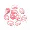 Watermelon Stone Glass Cabochons, Oval, 14x10x6mm