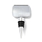 Alloy with Epoxy Wine Bottle Stoppers Cabochon Settings, Platinum Bezel Cup Settings, Rectangle, 110x57x19.5mm