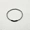 Stainless Steel Round Beaded Stretch Bracelets for Women Men, with Glass, Platinum