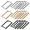 15Pcs 3 Colors Alloy Buckles, Garment Accessories, Rectangle, Mixed Color, 17.5x31x2mm, 5pcs/color