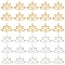 30Pcs 2 Colors 201 Stainless Steel Pendants, Laser Cut, Hollow, Lotus, Golden & Stainless Steel Color, 14x18.5x1mm, Hole: 1.6mm, 15pcs/color