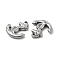 Tarnish Resistant 304 Stainless Steel Pendant Rhinestone Settings, Anchor, Stainless Steel Color, Fit for 1.5mm Rhinestone, 20.5x19.5x3.5mm, Hole: 1.8mm