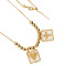 Handmade Mixed Color Beaded Cross Heart Pendant Necklace, Gold Chain