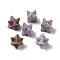 Natural Ocean Jasper Beads, No Hole, Carved, Merkaba Star, 13x13.5mm