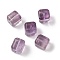 Natural Amethyst Beads, Cube, 9.5x9x9mm, Hole: 0.9mm