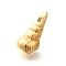 Ion Plating(IP) 304 Stainless Steel Pendants, Conch Charm, Real 18K Gold Plated, 26x11.5x12mm, Hole: 1.8mm