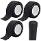 Self Adhesive Cloth Felt Strips, for Hardwood Floors to Prevent Scratches Soundproofing, Black, 2.5x0.1cm, about 4.5m/roll