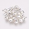 Iron Bell Charms, Nice For Christmas Day Decoration, Silver, 8x6mm, Hole: 1mm