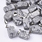 Natural Crazy Agate Pendants, with Stainless Steel Snap On Bails, Nuggets, 15~35x10~20x5~15mm, Hole: 3x7.5mm