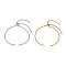 2Pcs 2 Colors 304 Stainless Steel Rolo Chain Bracelet Slider Making, Golden & Stainless Steel Color, 10-1/4 inch(26cm), 1pc/color