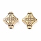 CCB Plastic Beads, Rhombus, Antique Golden, 10.5x10x4mm, Hole: 1mm